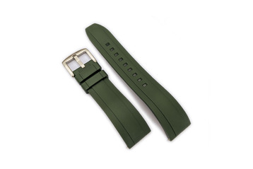 18mm Green Quick Release Silicone Watch Strap