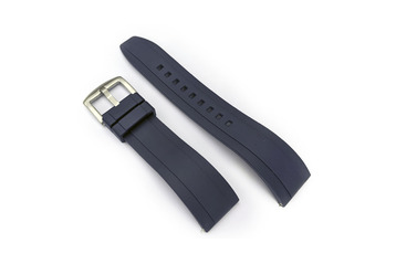 24mm Blue Quick Release Silicone Watch Strap