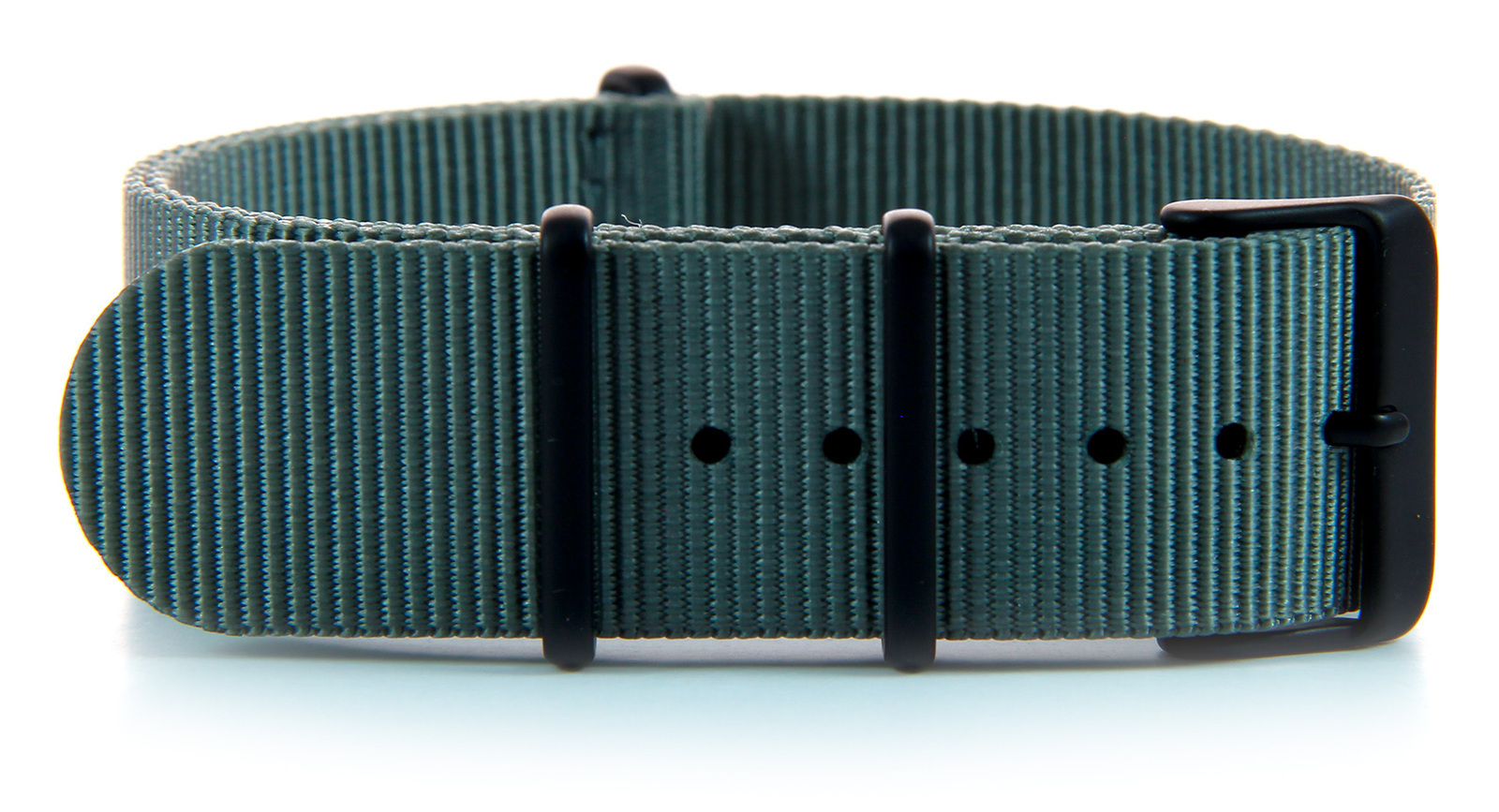 NATO nylon strap · 18mm / Grey / Nylon / 280mm / Pvd Black
