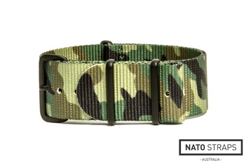 16mm Jungle green camo NATO strap