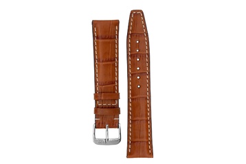20mm Rios1931 Boston Alligator-embossed Leather Watch Strap in Cognac