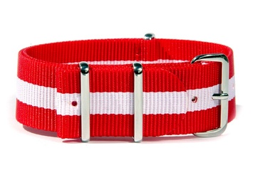 Red and White NATO strap