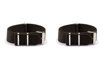 22mm Black NATO Strap - 2 Pack