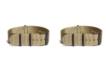 20mm Khaki NATO Strap PVD - 2 Pack
