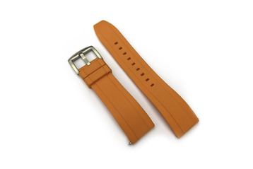 20mm Orange Quick Release Silicone Watch Strap